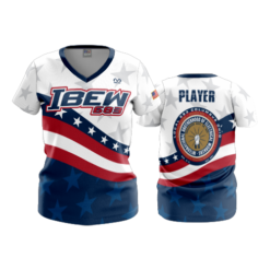 2535 FD Womens V-Neck IBEW-683-BOWLING