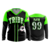 2472 FD Womens V-Neck Longsleeve KEWASKUM-TRIBE-GREEN-ADDONS-FLO INK + $5
