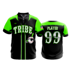 2472 FD Quarter Zip Batting Jacket SS KEWASKUM-TRIBE-GREEN-ADDONS-FLO INK + $5