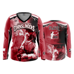 1538 FD Womens V-Neck Longsleeve HOPKINS-COUNTY-CORNSLINGERS