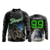 2524 FD Quarter Zip Batting Jacket LS POHNPEI