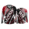 2533 FD Womens V-Neck Longsleeve CONTROLLED-CHAOS