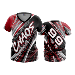 2533 FD Womens V-Neck CONTROLLED-CHAOS