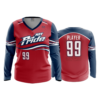 2507 FD Womens V-Neck Longsleeve MOV-PRIDE-RED