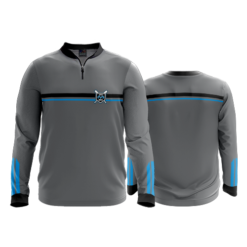 22 - FD Quarter Zip LS - Ribbed Collar - CL OHIO-MOJO-2020