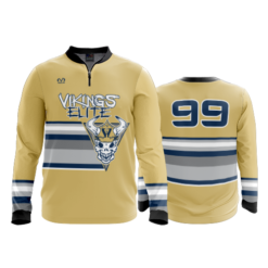 2509 FD Quarter Zip Batting Jacket LS VIKINGS-ELITE-BASEBALL-ASTRO