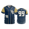 2509 FD ProTek Mens Full Button Down VIKINGS-ELITE-BASEBALL-NAVY-PIN