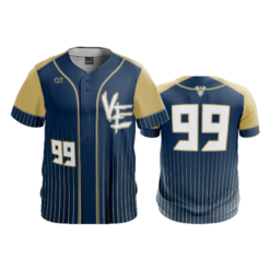 2509 FD ProTek Mens Full Button Down VIKINGS-ELITE-BASEBALL-NAVY-PIN