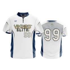 2509 FD Quarter Zip Batting Jacket SS VIKINGS-ELITE-BASEBALL-WHITE