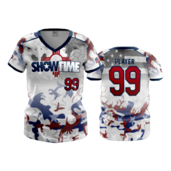 267 FD Womens V-Neck SHOWTIME-WHITE