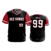 2540 FD Sport V-Neck MENS REDHAWKS-BLACK