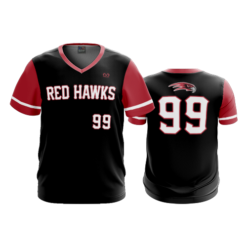 2540 FD Sport V-Neck MENS REDHAWKS-BLACK