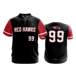 2540 FD Quarter Zip Batting Jacket SS REDHAWKS-BLACK