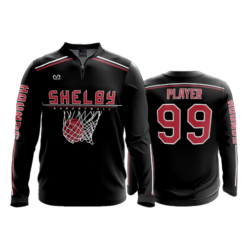 1299 FD Quarter Zip LS - Ribbed Collar SHELBY-SPIRIT-ADDONS
