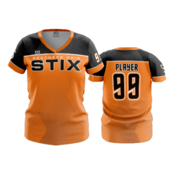 2549 FD Womens V-Neck STIX-ORANGE