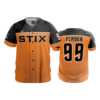 2549 FD ProTek Mens Full Button Down STIX-ORANGE