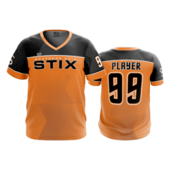 2549 FD Sport V-Neck MENS STIX-ORANGE
