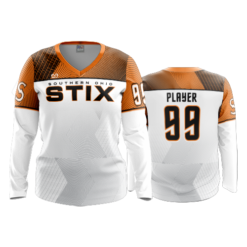 2549 FD Womens V-Neck Longsleeve STIX-WHITE