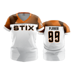 2549 FD Womens V-Neck STIX-WHITE