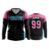 1707 FD Womens V-Neck Longsleeve CRUSH-2019-BLACK