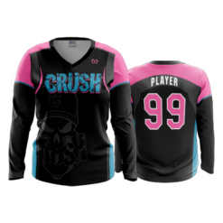 1707 FD Womens V-Neck Longsleeve CRUSH-2019-BLACK