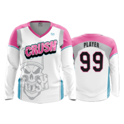 1707 FD Womens V-Neck Longsleeve CRUSH-2019-WHITE