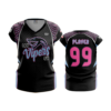 2416 FD Womens V-Neck Capsleeve NWI-LADY-VIPERS