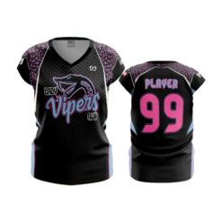 2416 FD Womens V-Neck Capsleeve NWI-LADY-VIPERS