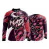 2386 FD Quarter Zip LS - Ribbed Collar MERRILL-AREA-DARTS-FLO-PINK-FLO INK + $5