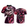 2386 FD Quarter Zip SS - Ribbed Collar MERRILL-AREA-DARTS-FLO-PINK-FLO INK + $5