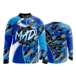 2386 FD Quarter Zip LS - Ribbed Collar MERRILL-AREA-DARTS-ROYAL
