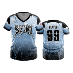 2546 FD Womens V-Neck STORM-BLACK