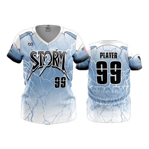 2546 FD Womens V-Neck STORM-WHITE