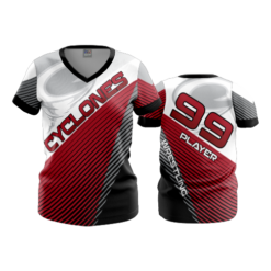 2553 FD Womens V-Neck CYCLONES