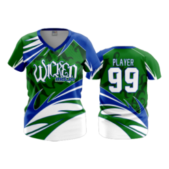2569 FD Womens V-Neck WICKED-GREEN