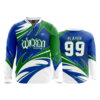 2569 FD Quarter Zip Batting Jacket LS WICKED-MOJO-BLUE