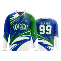 2569 FD Quarter Zip Batting Jacket LS WICKED-MOJO-BLUE