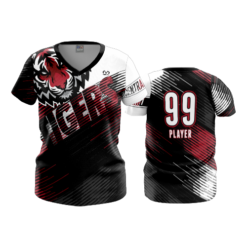 2573 FD Womens V-Neck CENTRAL-OHIO-TIGERS