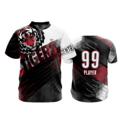 2573 FD Quarter Zip Batting Jacket SS CENTRAL-OHIO-TIGERS