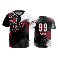 2573 FD MENS 2 BUTTON SCOOP NECK CL CENTRAL-OHIO-TIGERS