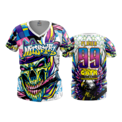 2478 FD Womens V-Neck LA-MISFITS-WHITE