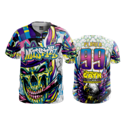 2478 FD ProTek Mens Full Button Down LA-MISFITS-WHITE