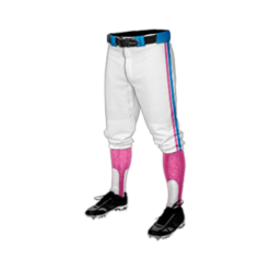 2105 CL KNICKERS CUSTOM BRAIDED BALL PANT WHEELHOUSE-WHITE-FLO-FLO INK + $5