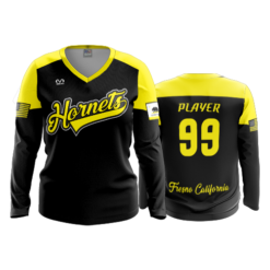 2563 FD Womens V-Neck Longsleeve FRESNO-HORNETS