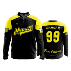 2563 FD Quarter Zip Batting Jacket LS FRESNO-HORNETS