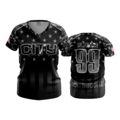 1262 FD Womens V-Neck CITY-BLACKOUT