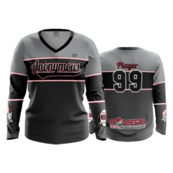 2571 FD Womens V-Neck Longsleeve ANONYMOUS-GREY