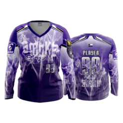 2575 FD Womens V-Neck Longsleeve SMOKE-SHOW-PURPLE