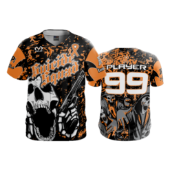 2572 FD ProTek Mens Full Button Down SUICIDE-SQUAD-FLO-ORANGE-FLO INK + $5