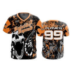 2572 FD Sport V-Neck MENS SUICIDE-SQUAD-FLO-ORANGE-FLO INK + $5
